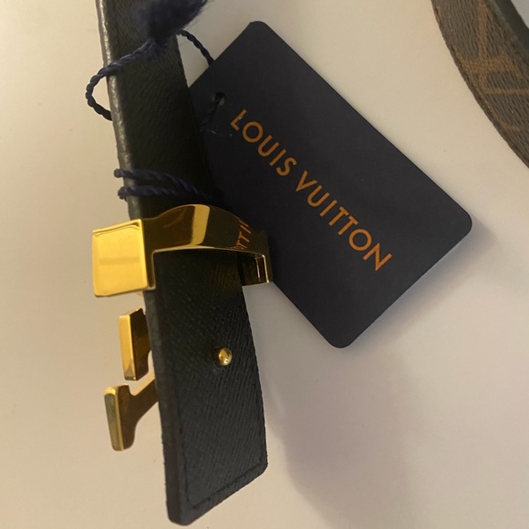 Louis Vuitton Brown and Gold Monogram Belt - Picture 4 of 7